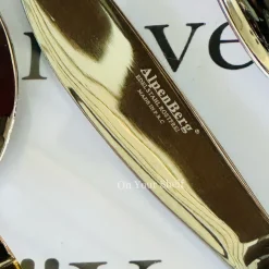 AlpenBerg Straight Up Reflective Gold With Silver (38 Piece Cutlery Set)