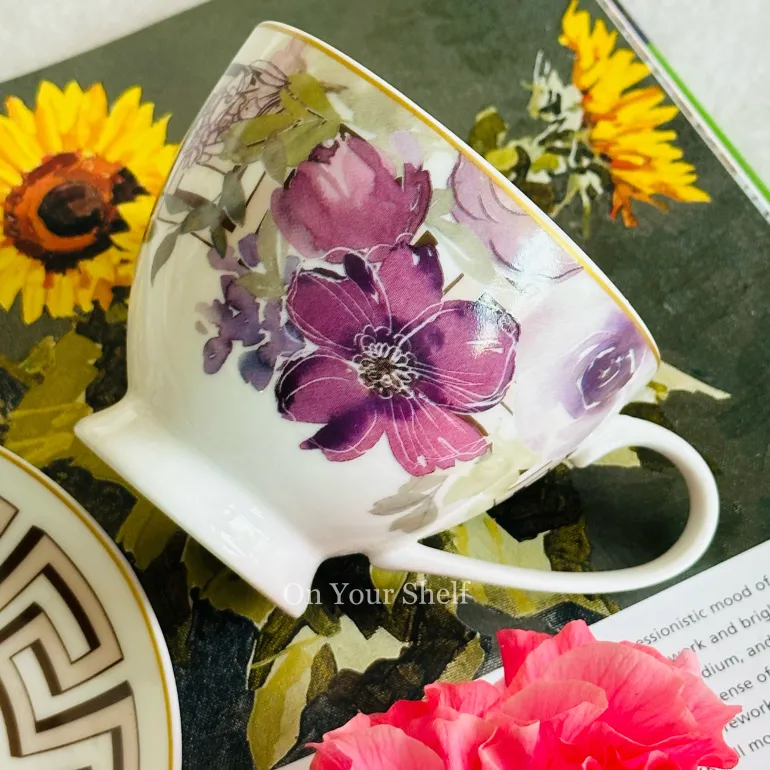 Amethyst Reverie TeaCups (Set Of Six TeaCups & Saucers)