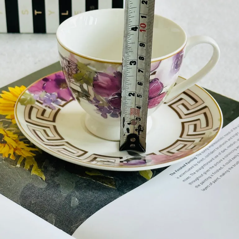 Amethyst Reverie TeaCups (Set Of Six TeaCups & Saucers)
