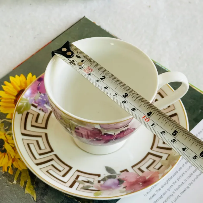 Amethyst Reverie TeaCups (Set Of Six TeaCups & Saucers)