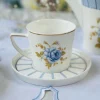 Angela Blue Rose (set of six cups and saucers)