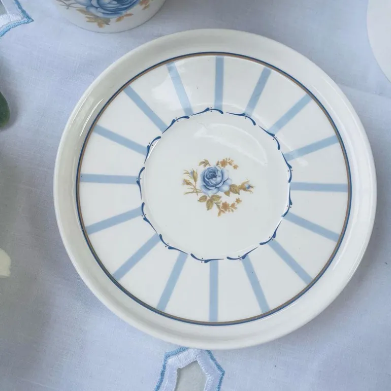 Angela Blue Rose (set of six cups and saucers)