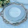 Angela Moroccan Grey - 18 Piece Plate Set