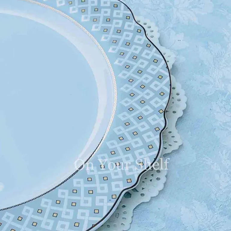 Angela Moroccan Grey - 18 Piece Plate Set