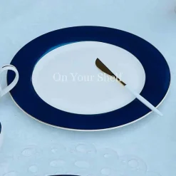Angela Royale Blue (18 Piece Plate Set)