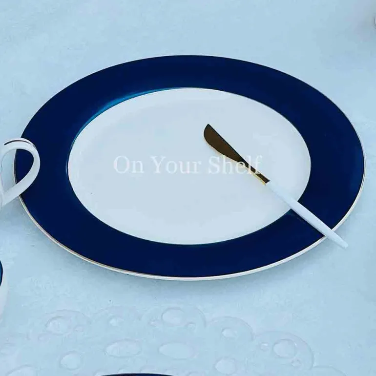 Angela Royale Blue (18 Piece Plate Set)