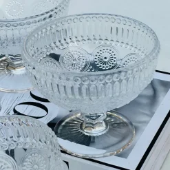 Baroque Dessert Bowls (set of six with stem)
