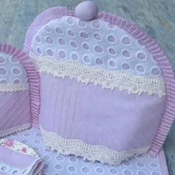 Blushing Circle TeaCozy Milk pot Cover Set