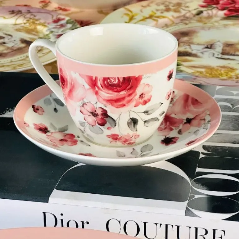 Blushing Garden (18 piece plate set)