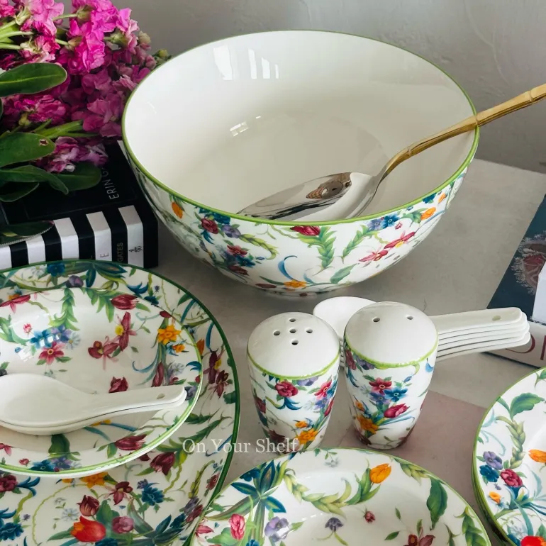 Botanical Paradise Dinner Set (83 Piece Dinner Set)