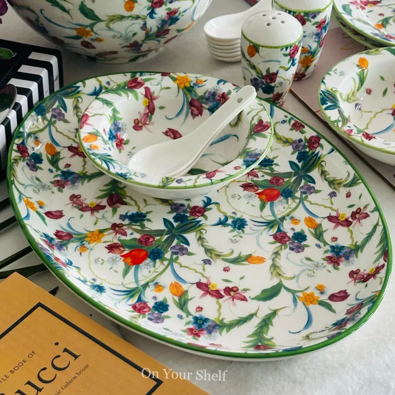 Botanical Paradise Dinner Set (83 Piece Dinner Set)