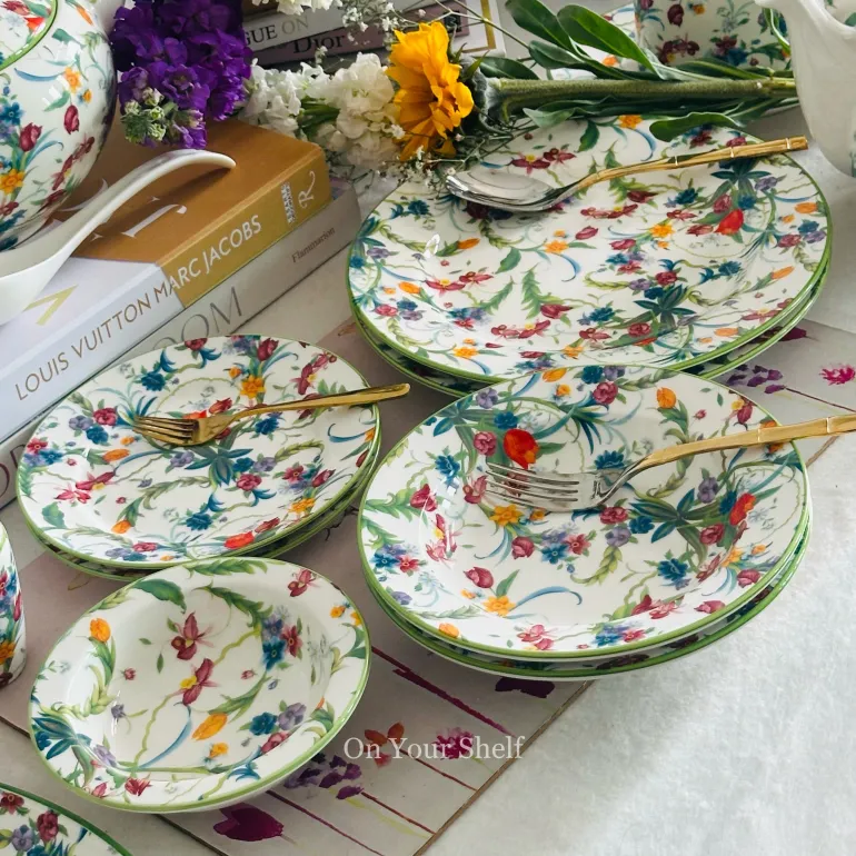 Botanical Paradise Dinner Set (83 Piece Dinner Set)