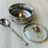 Brass Serving Pot Silver 7.5"