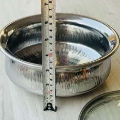 Brass Serving Pot Silver 7.5