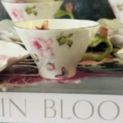 Butterfly Garden Rose Set (set of six cups and saucers)