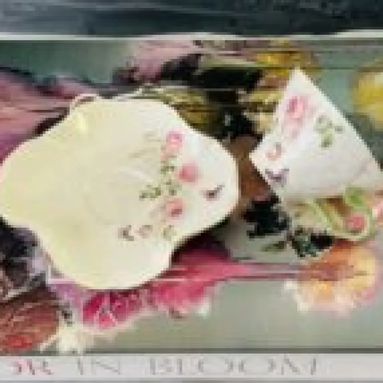 Butterfly Garden Rose Set (set of six cups and saucers)