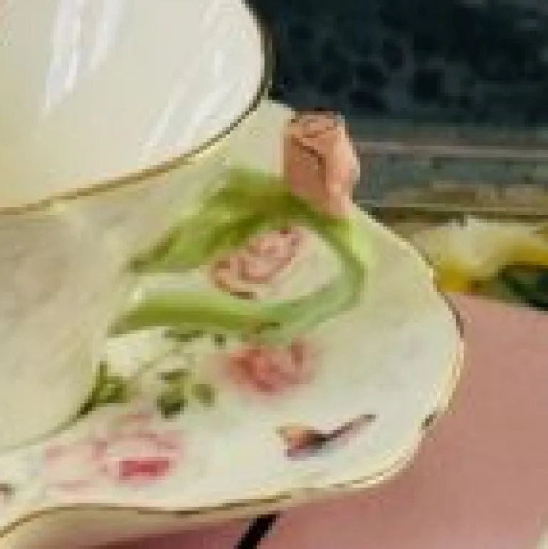 Butterfly Garden Rose Set (set of six cups and saucers)