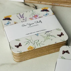 Butterfly Meadow Coasters (Pack Of Six)