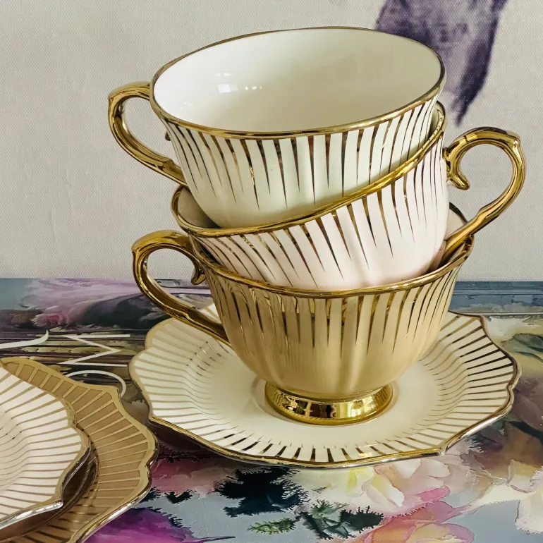 Celestial Luxe Teacups (Set Of Six TeaCups & Saucers)