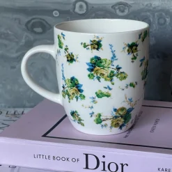 Coffee Mug Roses Bouquet-Green (single piece)