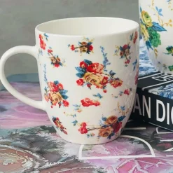 Coffee Mug Roses Bouquet-Pink (single piece)