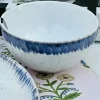 Creme Blue Noodle Bowl Single 4.5 inch