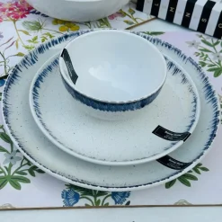 Creme Blue Noodle Bowl Single 4.5 inch