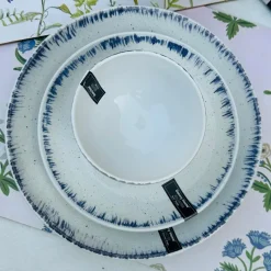 Creme Blue Noodle Bowl Single 4.5 inch
