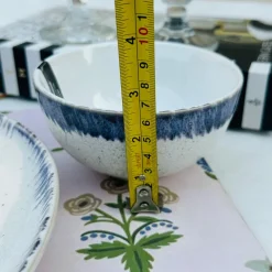 Creme Blue Noodle Bowl Single 4.5 inch