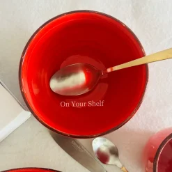 Crimson Swirl Harmony Breakfast Set (16 Piece Set)