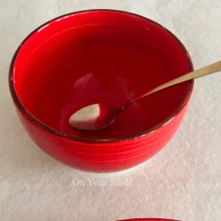 Crimson Swirl Harmony Breakfast Set (16 Piece Set)