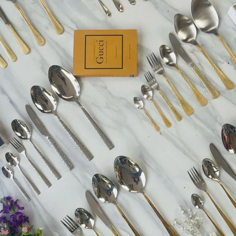 Cutlery Set Smooth Gold 26 Piece