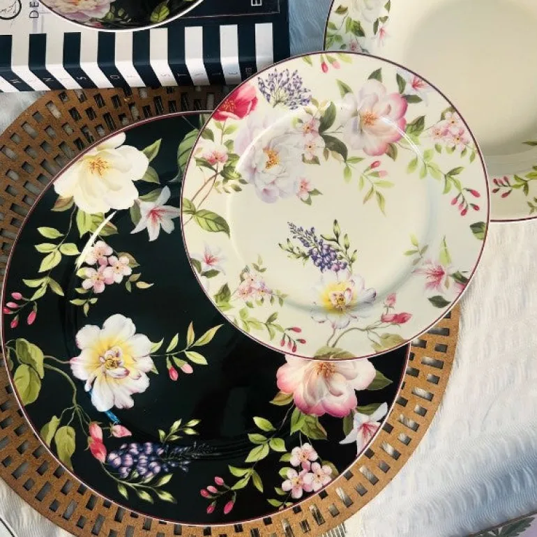 Elysian Bloom (18 piece plate set)