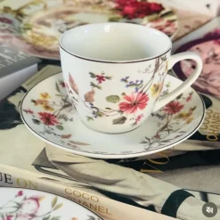 Enchanted Meadows (set of six cups and saucers)