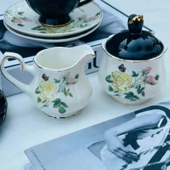 English Rose Garden - Midnight Rose Charm (24 piece tea set)