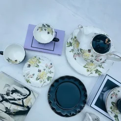 English Rose Garden - Midnight Rose Charm (24 piece tea set)