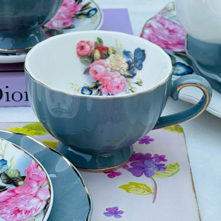 English Rose Garden - Rose Blush (24 piece tea set)