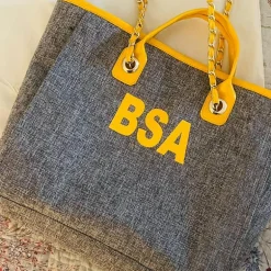 Exclusive Initial Customized Bag Grey (initials to be customised)