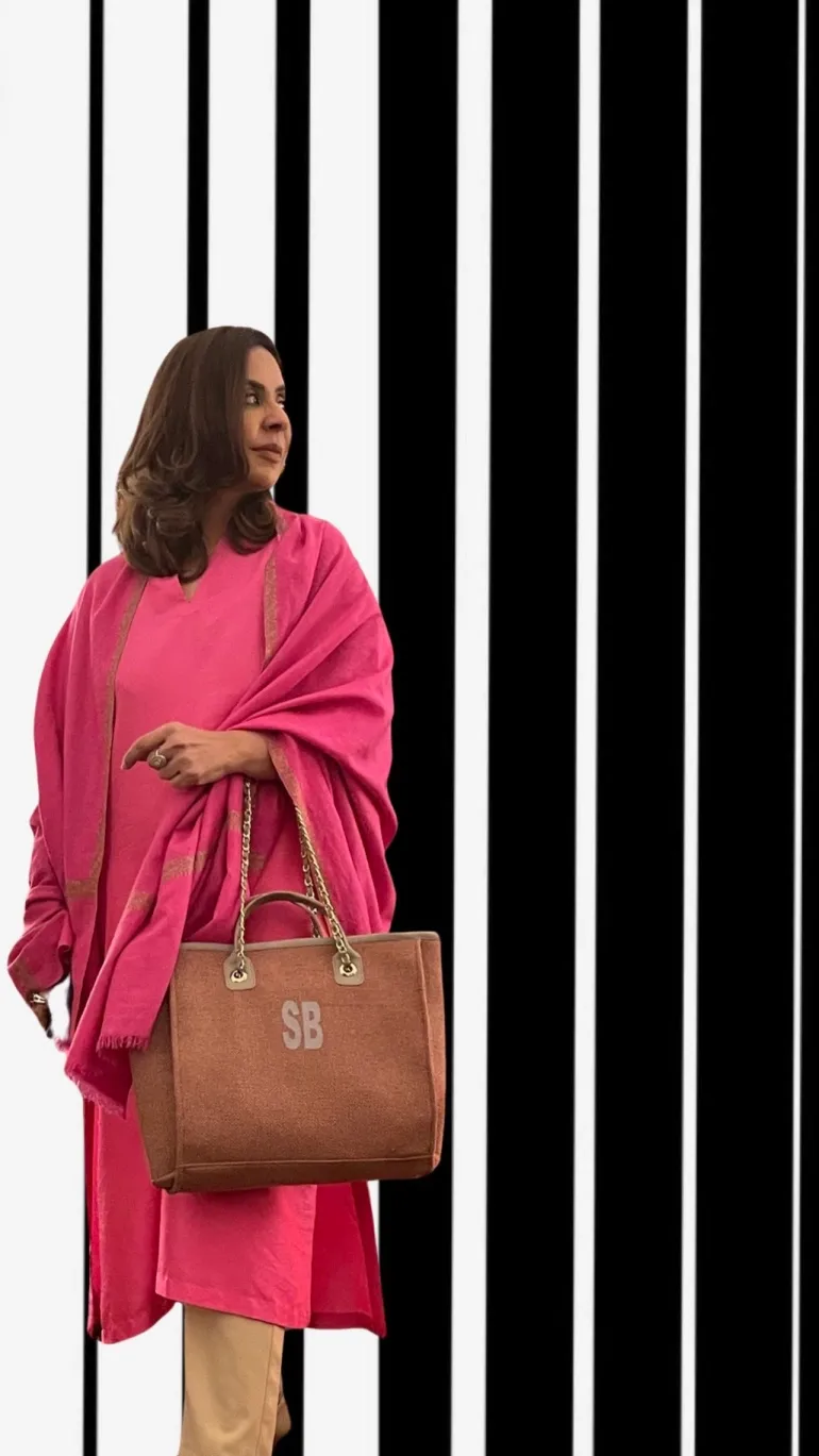 Exclusive Initial Customised Bag Pink (initials to be customised)