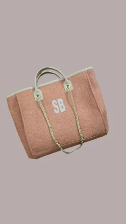 Exclusive Initial Customised Bag Pink (initials to be customised)