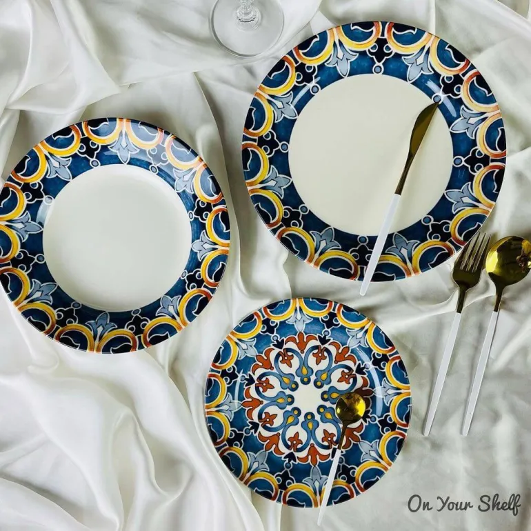 Fleur Seamless 30 Piece Plate Set