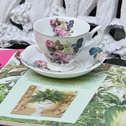 Floral Harmony, Spring Collection : Colourful (set of six cups and saucers)