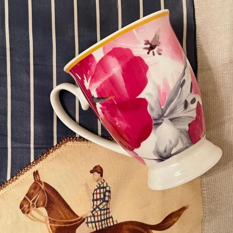 Floral Mugs - Set of Four