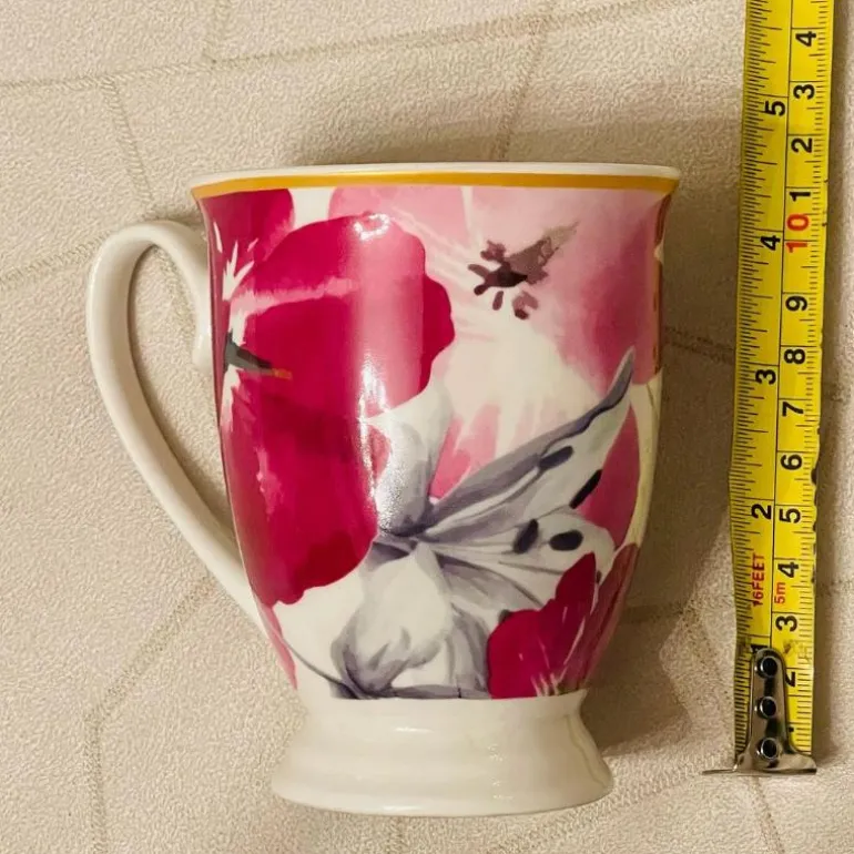 Floral Mugs - Set of Four