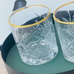 Glasses - Timeless Gold Rimmed Tumbler 3mm