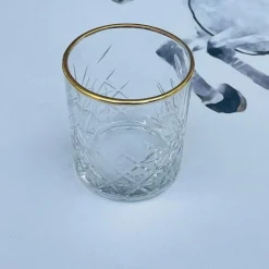 Glasses - Timeless Gold Rimmed Tumbler 3mm