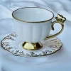 Golden Butterfly Tea Elegance Set (set of six cups and saucer