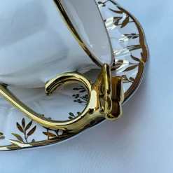 Golden Butterfly Tea Elegance Set (set of six cups and saucer