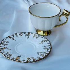 Golden Butterfly Tea Elegance Set (set of six cups and saucer