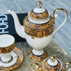 Golden Elegance Versace-inspired Tea Affair (24 piece tea set for six)